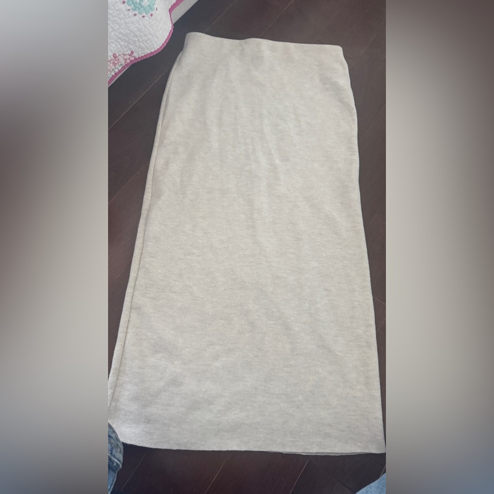 Zara Cream Knit Skirt